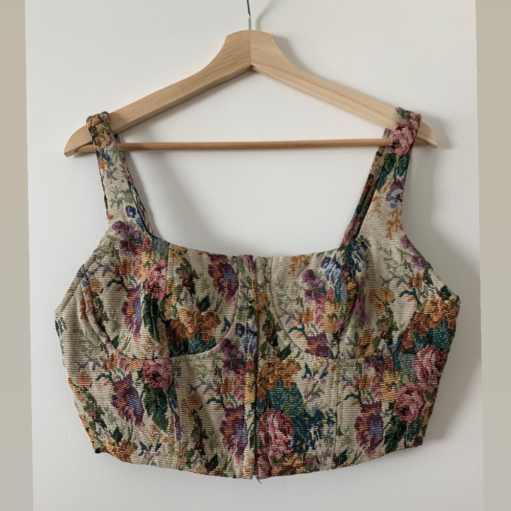 Clasp front Corset Top